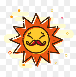 蜡笔绘可爱微笑小太阳