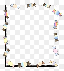 卡通漂亮的边框插画素材图片免费下载_高清psd_千库网