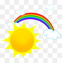 太阳照耀青青草原和白云