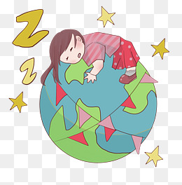 睡觉做梦的小女孩