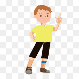 矢量卡通人物男孩
