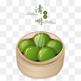 青团艾草团子一笼青团