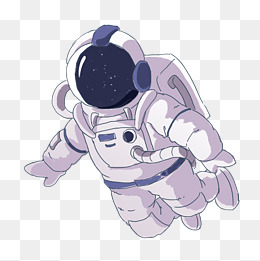 航天的宇航员卡通插画