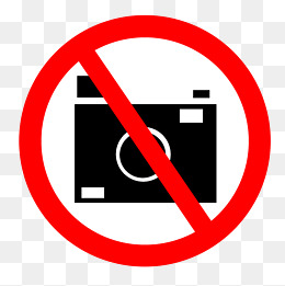 禁止拍照警示牌标识
