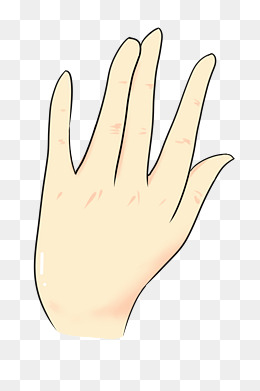 伸手手势动作插画