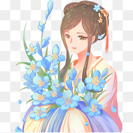 长发古装女孩