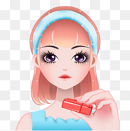 美妆美容美女手绘头像