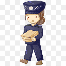 执勤的女警察