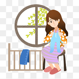 中国风双马尾长发女孩