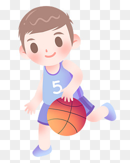 打篮球小男孩