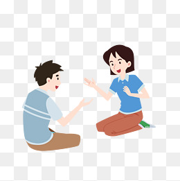 学习手语卡通插画