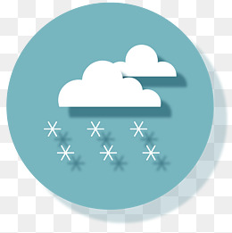 下雪天气卡通图标