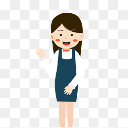 一个漂亮的女服务员