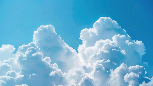 晴朗蓝天天空白云摄影图