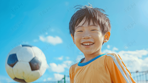 踢足球的小男孩摄影35