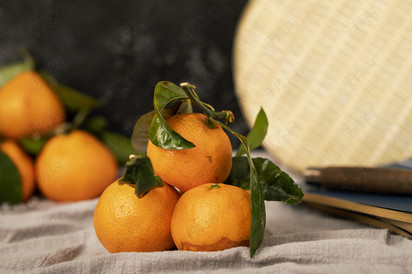 橘子水果中式风格素材