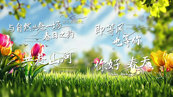 清新唯美文艺活泼文字综艺字幕视频