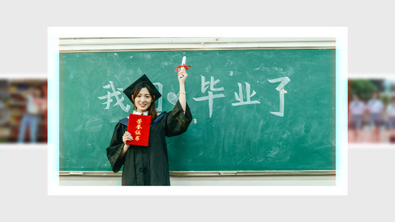 唯美温馨校园毕业季相册视频pr模板