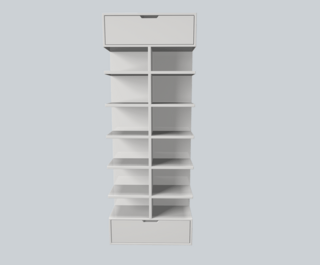 仿真家具c4d鞋柜客厅