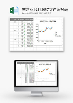 主营业务利润收支详细报表