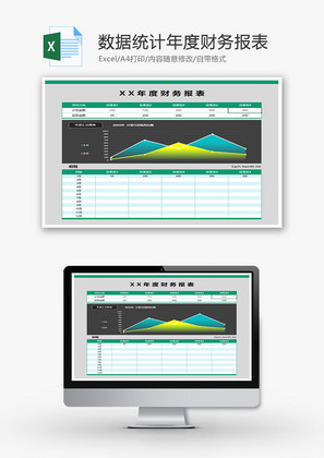 数据统计年度财务报表