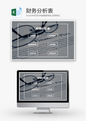 财务分析表excel模板