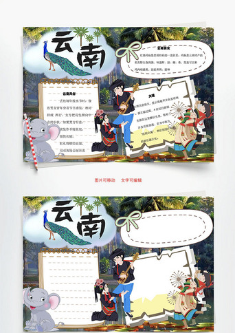 云南小报_手抄报_千库网