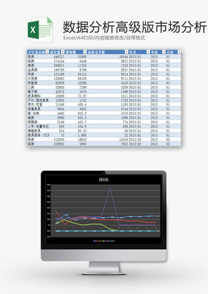 日常办公市场数据分析Excel模板