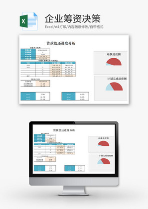 企业筹资决策EXCEL模板