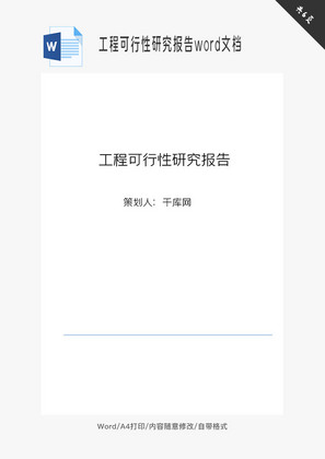 工程可行性研究报告word文档