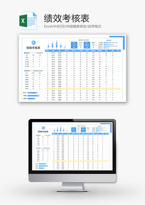 绩效考核表Excel模板