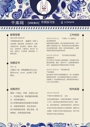 Java开发工程师个人简历模板