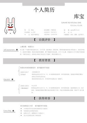 简约风视觉平面传达岗位word模板