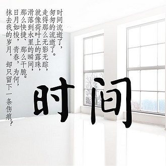 个人vip和企业vip免费下载免抠艺术字珍惜时间创意毛笔字设计个人vip