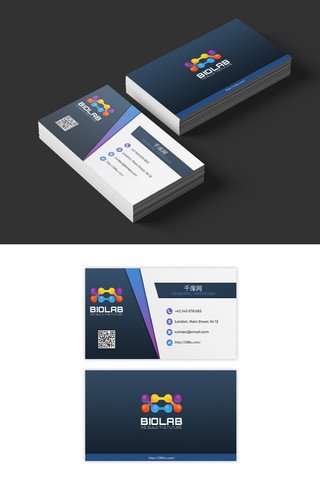 名片海报模板_千库原创名片设计