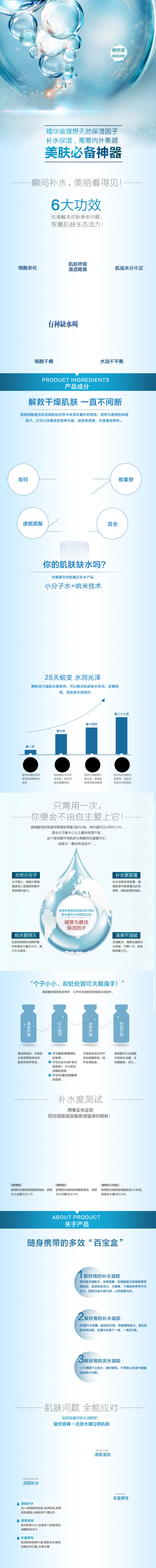 绿色清爽化妆品详情页产品描述页通用图片