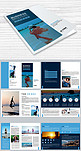 蓝色时尚旅游画册设计画册封面