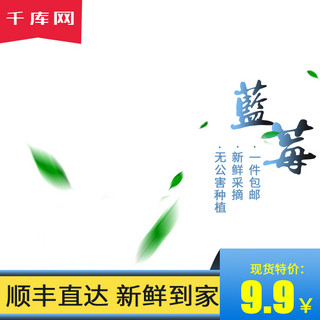 生鲜淘宝主图海报模板_电商淘宝蓝莓水果生鲜主图直通车