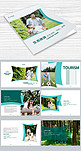创意生态旅游宣传画册设计PSD模板画册封面