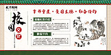 文化墙绿色中国风校园文化道德礼仪展板