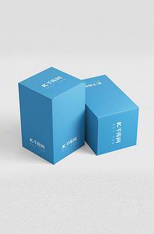 蓝色盒子模板样机