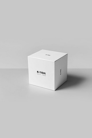 包装盒设计模版海报模板_简洁方型盒子样机模版