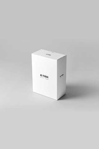 白色包装盒样机模版展示海报模板_竖版包装盒样机展示