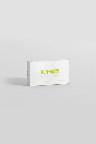 狗在盒子上海报模板_白色简洁产品包装盒样机