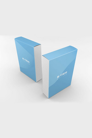 系列包装设计海报模板_清新纸盒系列包装样机
