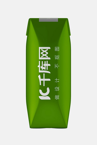 绿色袋子海报模板_绿色果汁包装纸袋子样机