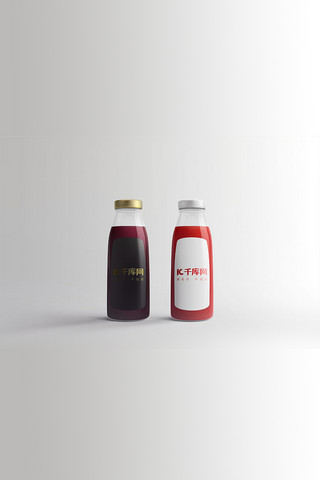 果汁包装设计海报模板_瓶装果汁包装样机