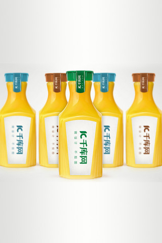 果汁包装设计海报模板_各种果汁包装样机设计