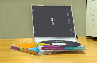多彩简洁光碟包装样机