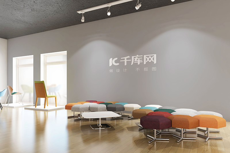 高端大气展示墙logo展示品牌vi样机图片